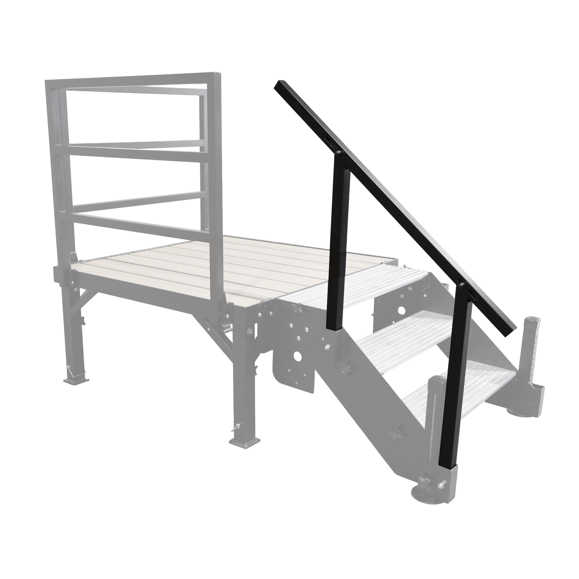 RV Deck Stair Handrail